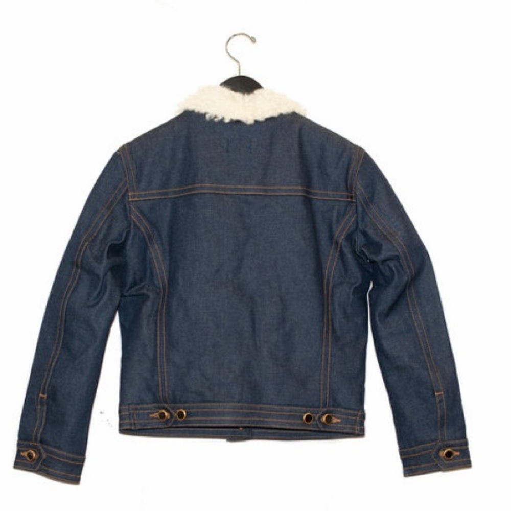 FREE shipping til next week! Khaite Denim Jacket with Sherpa Lining - Picture 3 of 6